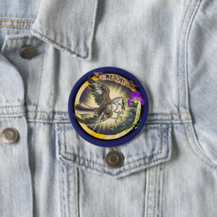 Widerstehe Staatsvogel Tennessee Spottdrossel Button