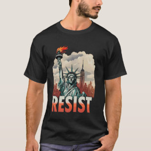 Widerstehe Statue der Freiheit Aktivismus Vintage T-Shirt