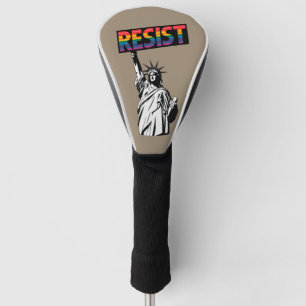 Widerstehe Statue der Freiheit Feministisches Gesc Golf Headcover