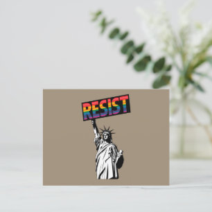 Widerstehe Statue der Freiheit Feministisches Gesc Postkarte