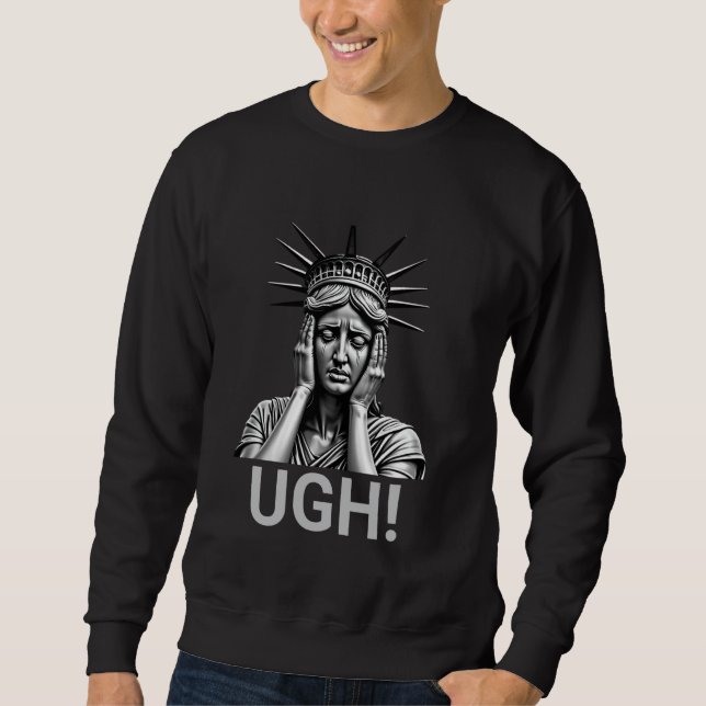 Widerstehe Statue of Liberty Hände weg Protest, Wi Sweatshirt (Vorderseite)