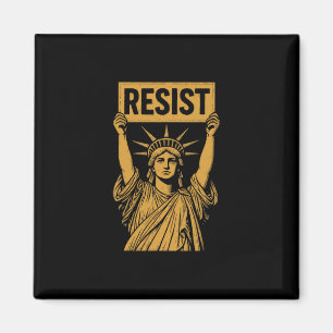 Widerstehe Statue Of Liberty Rebellischer Protest  Magnet