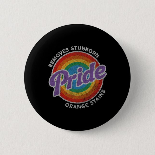 Widerstehe Trump Entferne Hartnäckige Orange Fleck Button (Vorderseite)