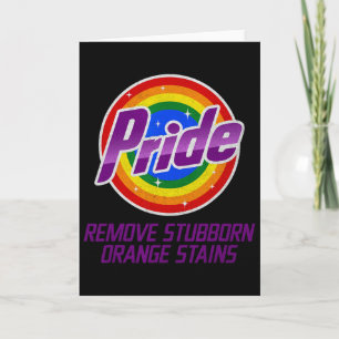 Widerstehe Trump Entferne Hartnäckige Orange Fleck Karte