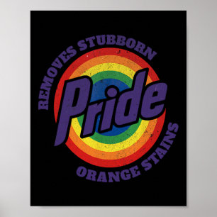 Widerstehe Trump Entferne Hartnäckige Orange Fleck Poster