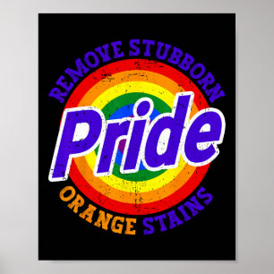 Widerstehe Trump Entferne Hartnäckige Orange Fleck Poster