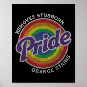 Widerstehe Trump Entferne Hartnäckige Orange Fleck Poster