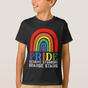 Widerstehe Trump Entferne Hartnäckige Orange Fleck T-Shirt