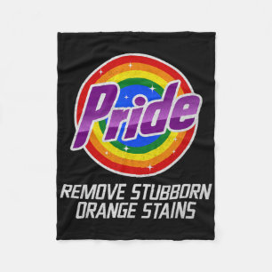 Widerstehe Trump Entferne hartnäckige orangefarben Fleecedecke