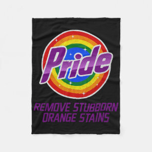 Widerstehe Trump Entferne Hartnäckige Orangefarben Fleecedecke