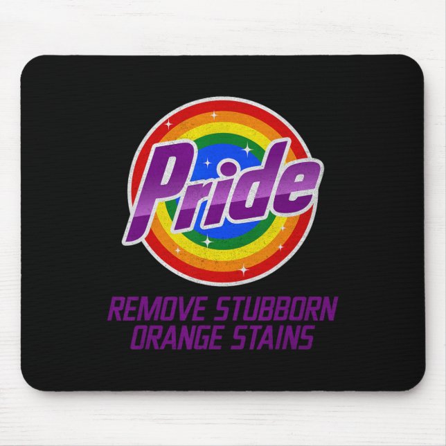 Widerstehe Trump Entferne Hartnäckige Orangefarben Mousepad (Vorne)