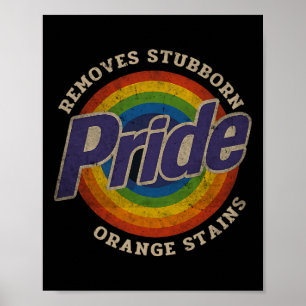 Widerstehe Trump Entferne Hartnäckige Orangefarben Poster