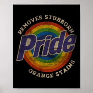 Widerstehe Trump Entferne Hartnäckige Orangefarben Poster