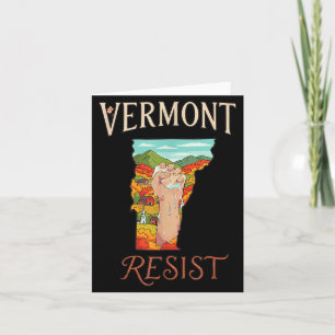 Widerstehe Vermont Politischem Protest Karte