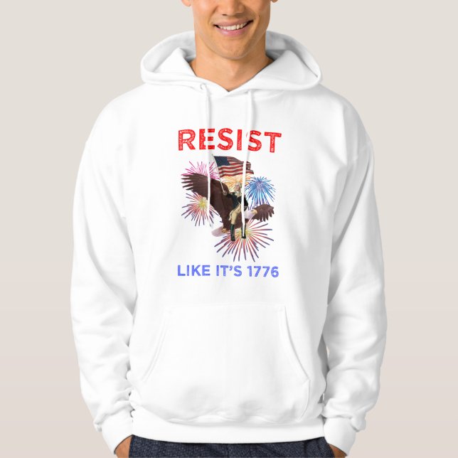 Widerstehe wie 1776 hoodie (Vorderseite)