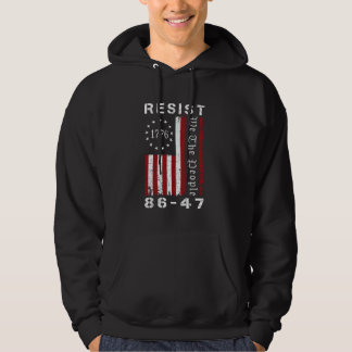 Widerstehen 8647 86 47 Protest Wir Das Volk Flagge Hoodie