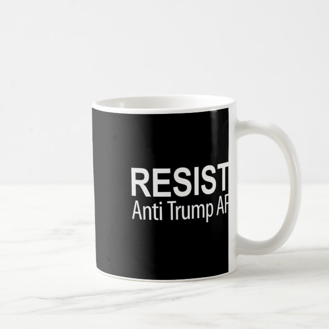 Widerstehen - Anti Trump Af -  Kaffeetasse (Rechts)