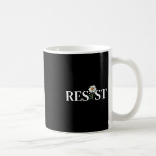 Widerstehen Florale Anti-Trump-Politische Protest  Kaffeetasse