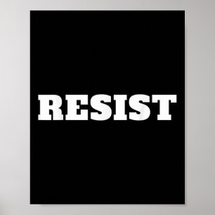 Widerstehen. Gegen Trump: Widerstand gegen Donald Poster