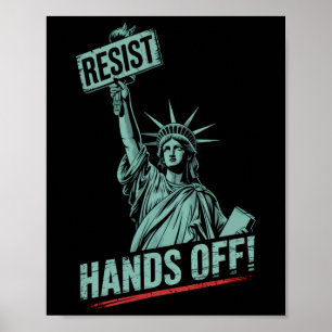 Widerstehen – Protest Hände weg von der Freiheitss Poster