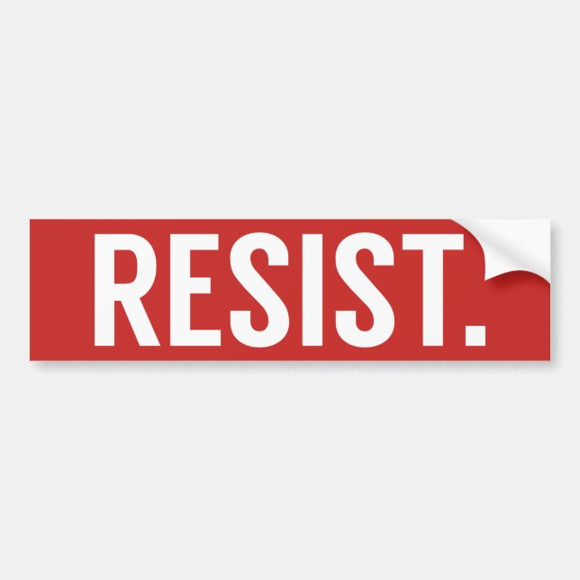 Widerstehen Sie AntiTrumpf Autoaufkleber (Vorne)