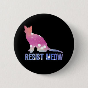 Widerstehen Sie Meowfeministkatze Button