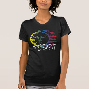 "Widerstehen Sie" mit diesem bunten Sun T-Shirt