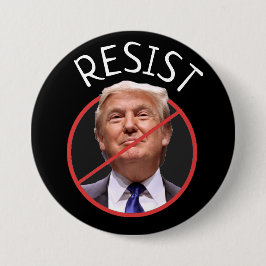 WIDERSTEHEN Sie Protest-Antidonald- trumpknopf Button