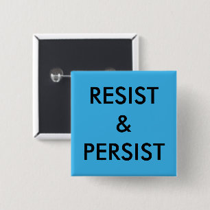 Widerstehen Sie u. bestehen Sie, mutiger schwarzer Button