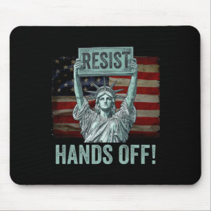 Widerstehen Widerstand Statue Of Liberty Hände Weg Mousepad