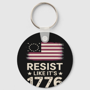 Widerstehen, wie es ist 1776 amerikanische konserv schlüsselanhänger