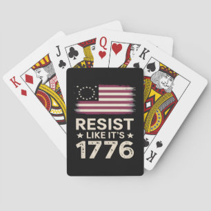 Widerstehen, wie es ist 1776 amerikanische konserv spielkarten