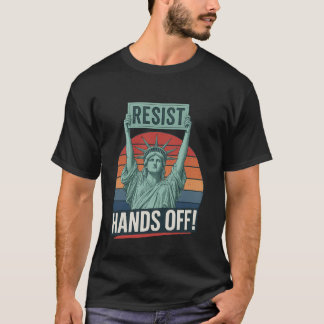 Widersteht dem Widerstand Statue der Freiheit Händ T-Shirt