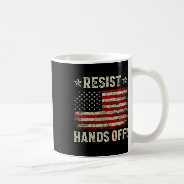 Widersteht Hände weg Protest Sozialversicherung Me Kaffeetasse (Rechts)