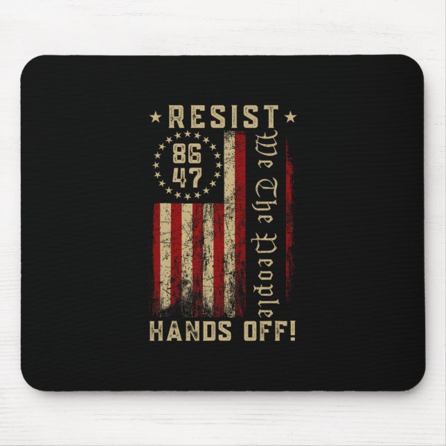Widersteht: Hände weg von Social Security Medicare Mousepad (Vorne)