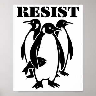 Widersteht Pinguinen - Trump Zoll Poster