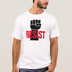 Widersteht Präsident Trump - Anti Trump schwarze F T-Shirt