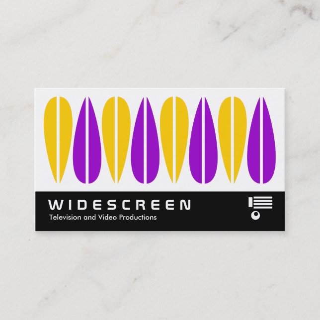 Widescreen 0458 - Retro-Blätter 08 Visitenkarte (Vorderseite)