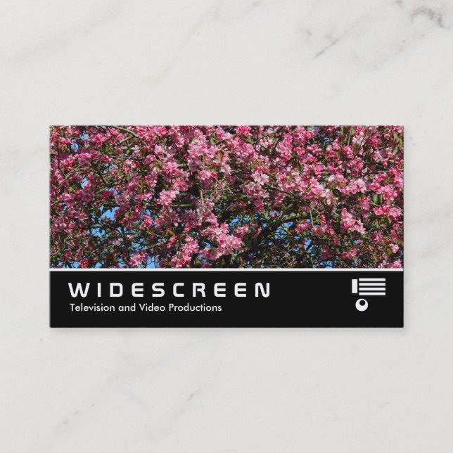 Widescreen 0473 - Pink Cherry Blossom Visitenkarte (Vorderseite)