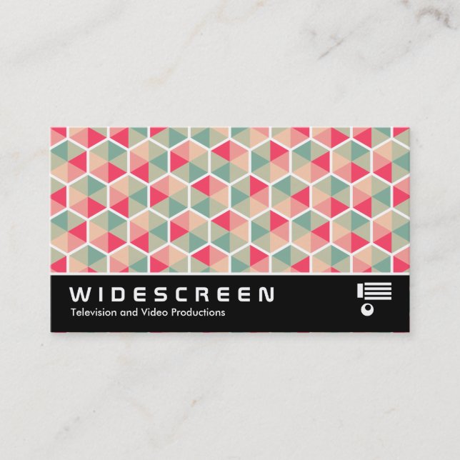Widescreen 0513 - Hexagon Muster 04 Visitenkarte (Vorderseite)