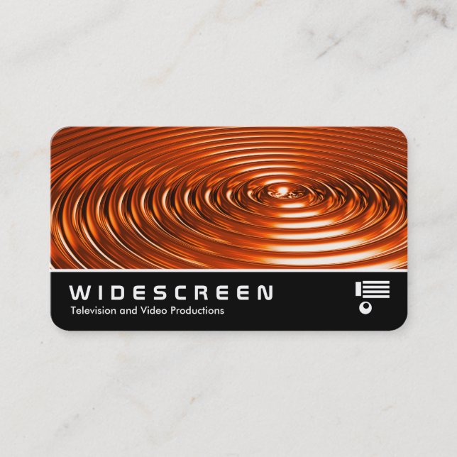 Widescreen 0554 - Rings - Orange Chrome Visitenkarte (Vorderseite)