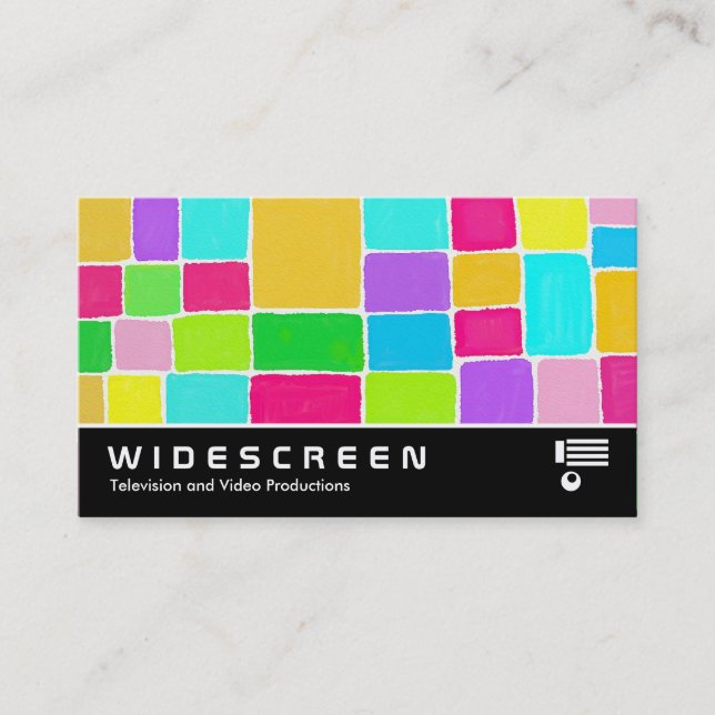Widescreen 156 - Wasserfarbkomposition Visitenkarte (Vorderseite)