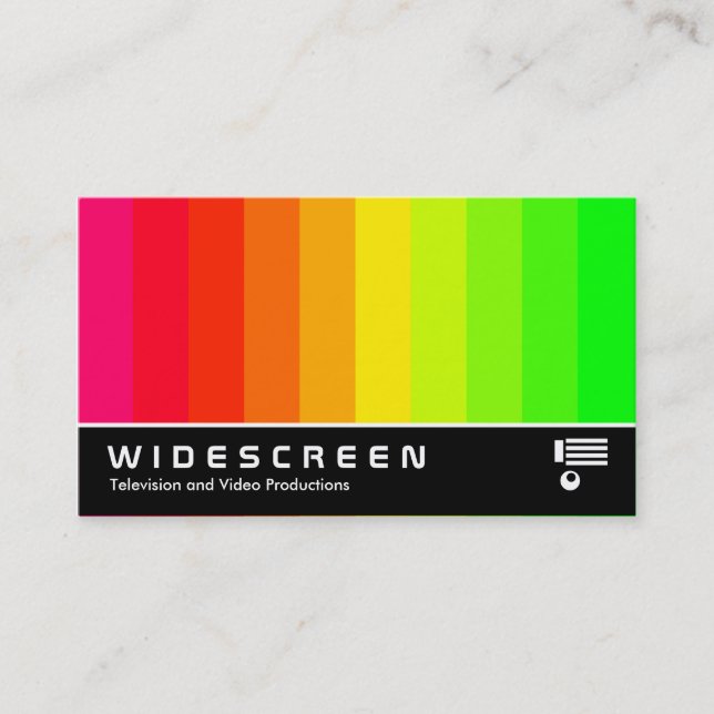 Widescreen 177 - Farbstäbe Visitenkarte (Vorderseite)