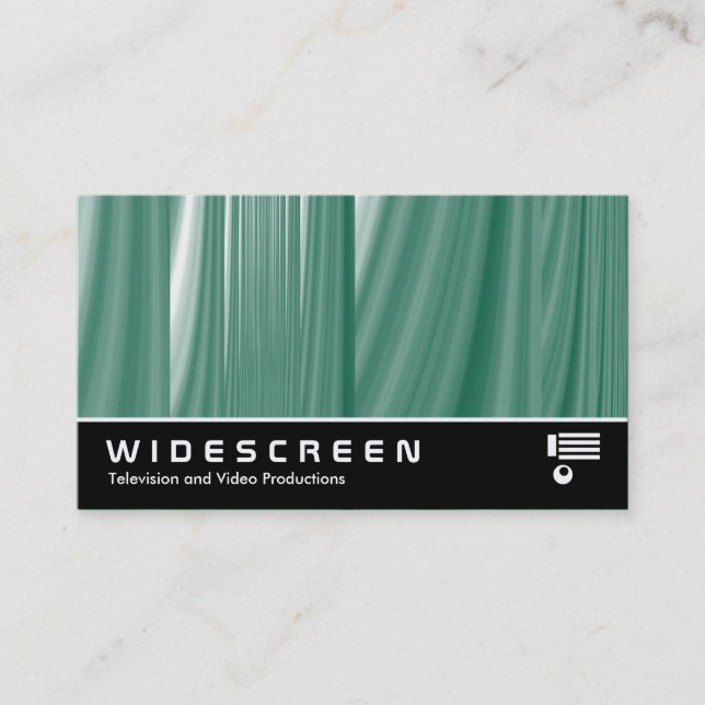 Widescreen 212 - Abstrakte Glaskaskade Visitenkarte (Vorderseite)