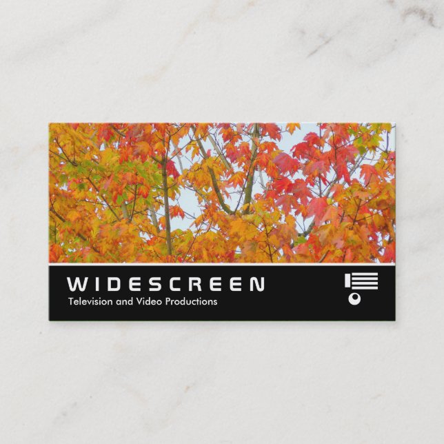 Widescreen 233 - Herbstblätter Visitenkarte (Vorderseite)