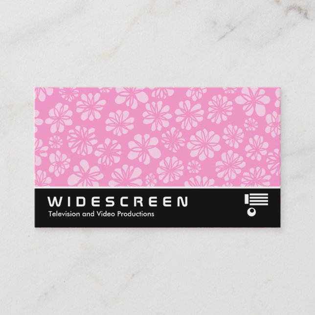 Widescreen 236 - Rosa, floral Visitenkarte (Vorderseite)