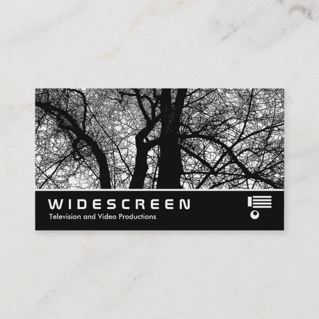Widescreen 257 - Hochkontrastbäume Visitenkarte (Vorderseite)