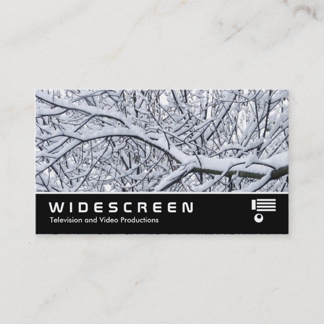 Widescreen 267 - Schneezweige Visitenkarte (Vorderseite)