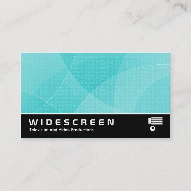 Widescreen 294 - Kurven - Cyan Visitenkarte (Vorderseite)