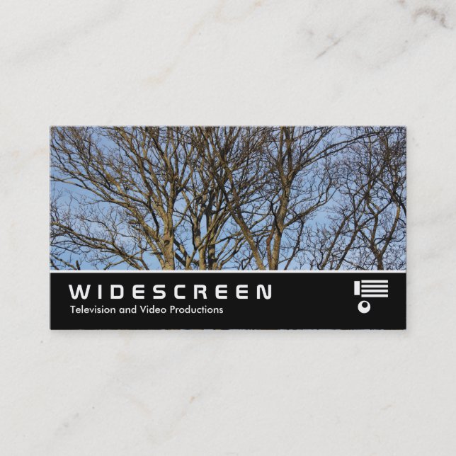 Widescreen 392 - Sunlit Trees Visitenkarte (Vorderseite)